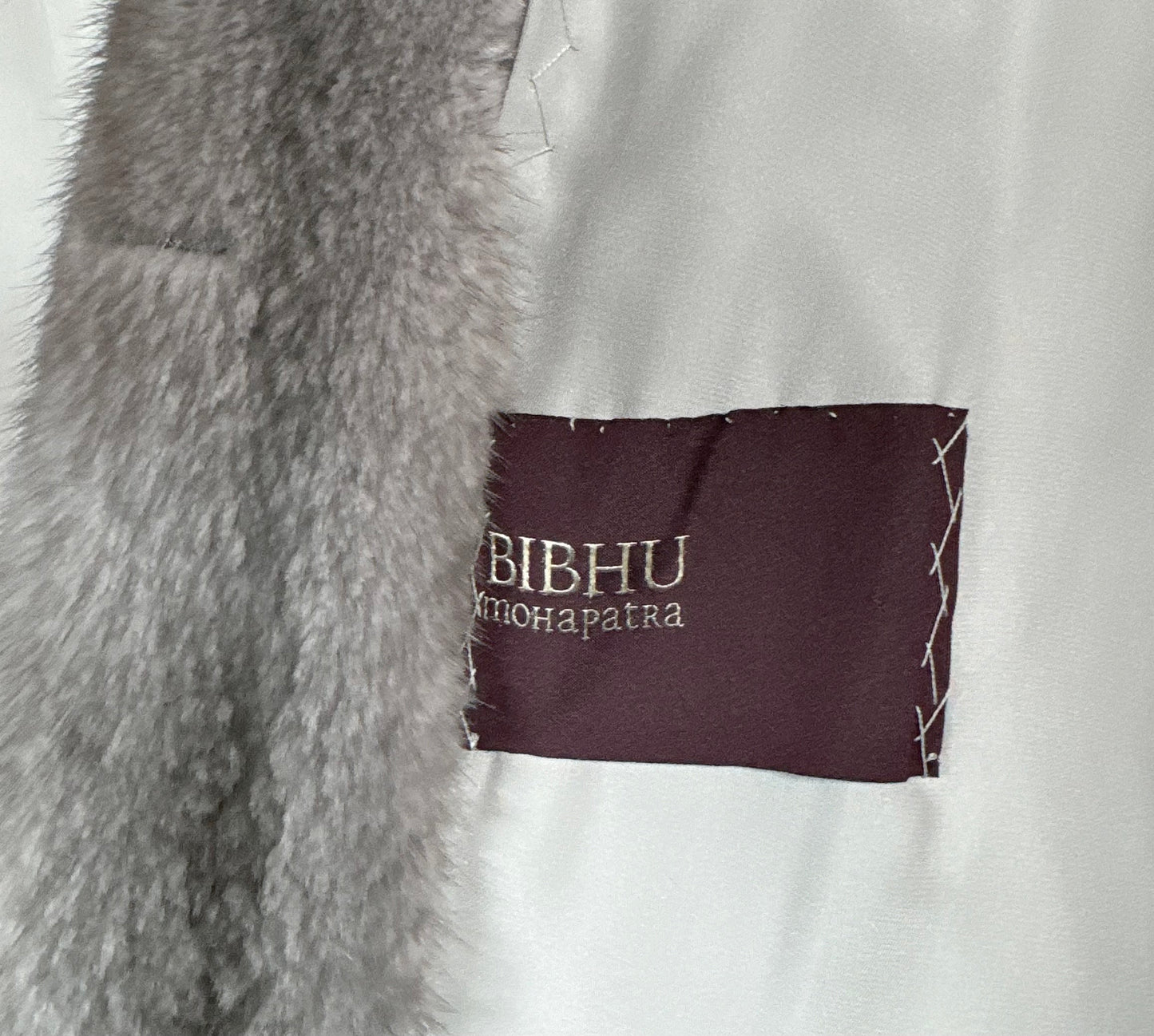 Gray Mink Fur Coat, Denmark Fur, Blue Iris Color Saks Fifth Avenue